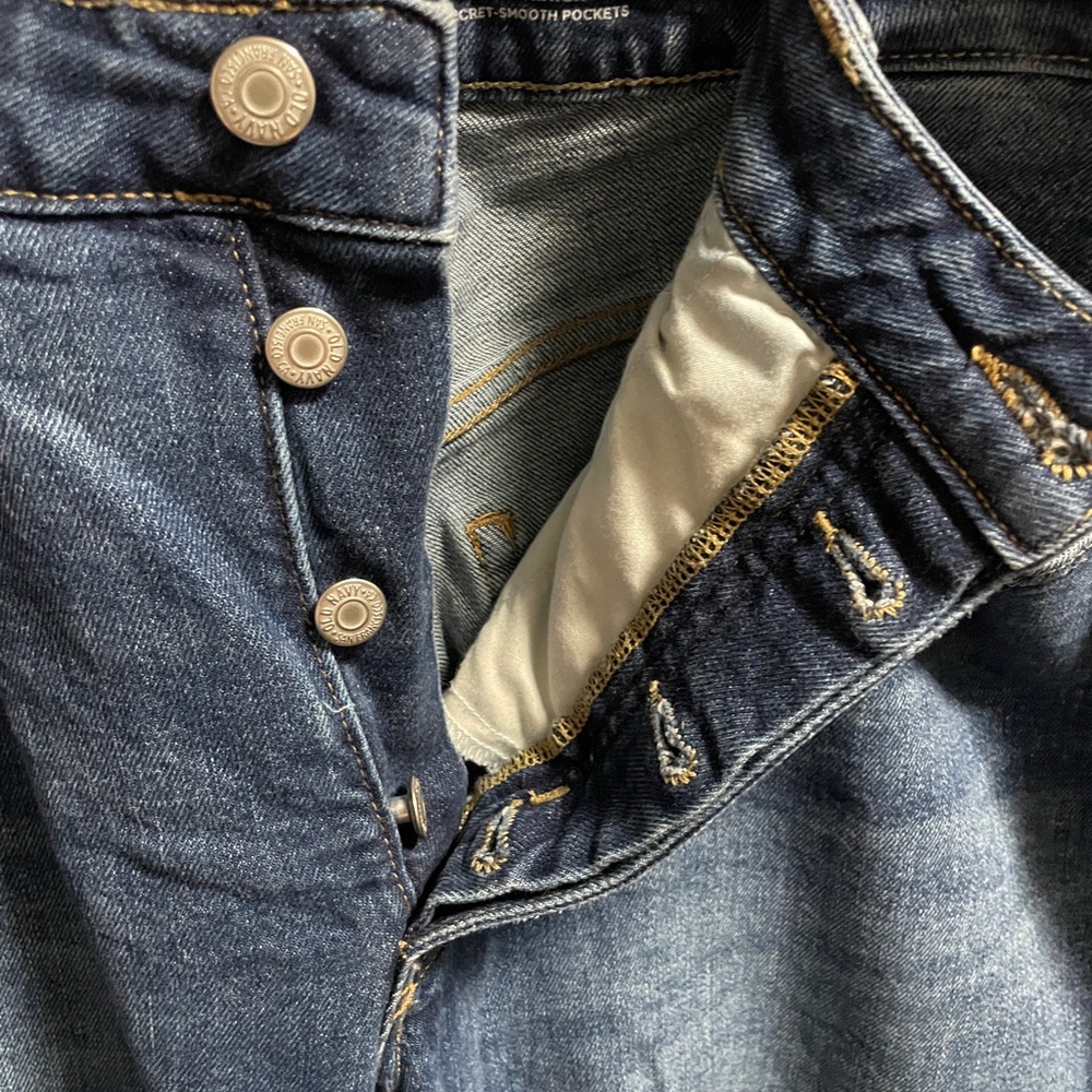 Womans Blue Distressed Jeans - Picture 5 of 11